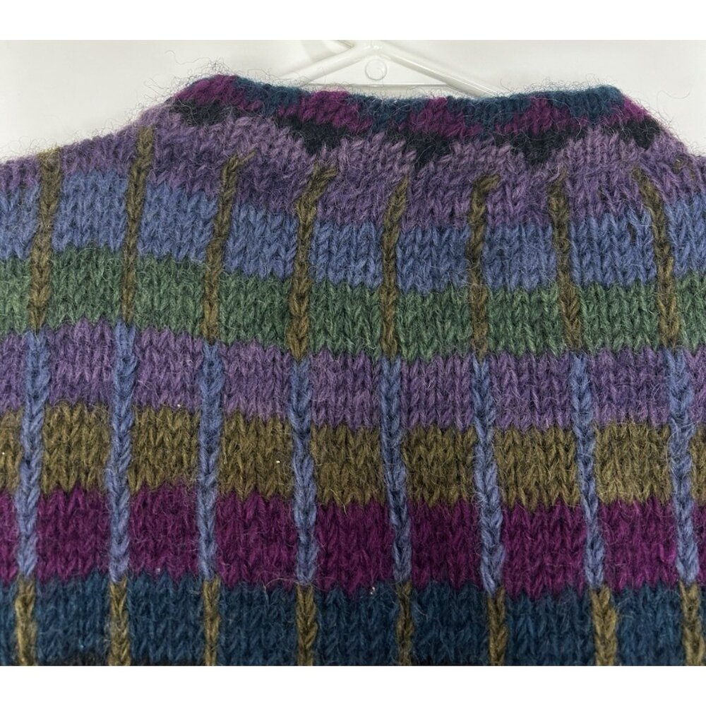 100% Himalayan Wool Sweater Cozy Cottage Vintage Nepal Lost Horizons Medium - Picture 10 of 16